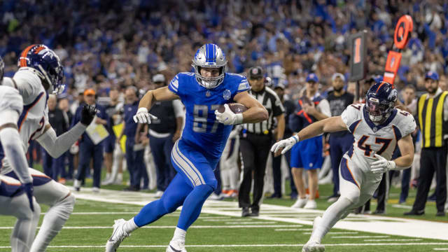 Detroit Lions tight end Sam LaPorta
